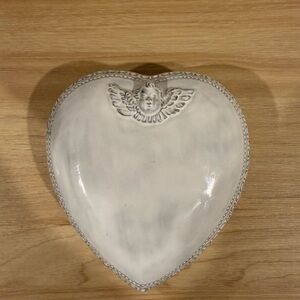 Cherubino Heart Ceramic Trinket Box